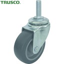 トラスコ TRUSCO キャスター ネジM16×40エラストマー車Φ100mm (1個) 品番:TYST-100EL