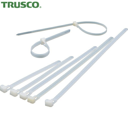 トラスコ TRUSCO イージーリリースタイ幅4.5mm×250mm最大結束φ65標準型 (1袋) 品番：TRERHV-250M