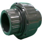 エスロン コンパクト型ユニオン継手 PVC/EPDM TS式 20A (1個) 品番：UN20S