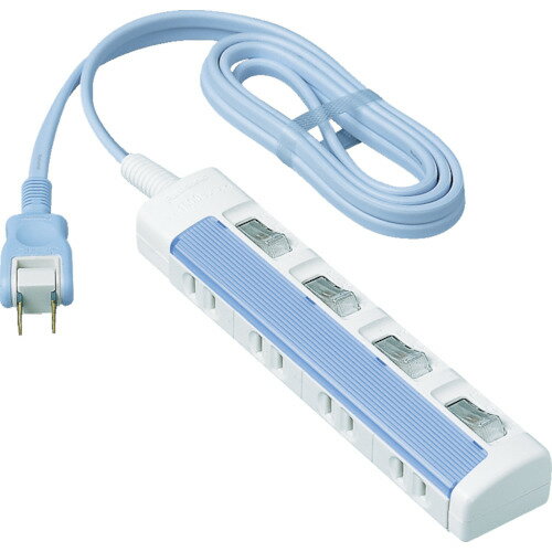 Panasonic ザ・タップスイッチ 4コ口 1mコード付 (1個) 品番：WHS2614DKP