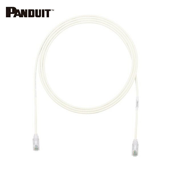 パンドウイット PANDUIT カテゴリ6細径パッチコード 2m オフホワイト UTP28SP2M (1本) 品番：UTP28SP2M