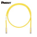 パンドウイット PANDUIT カテゴリ6UTPパッチコード 0.5m 黄 (1本) 品番:UTPSP0.5MYLY