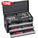 TONE トネ 整備用工具セット ツールセット(ブラック仕様) 間口508×奥行232×高さ302mm (1S) 品番:TSXT950BK
