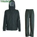 トラスコ TRUSCO 雨具 合羽 カッパ コンフォートレインスーツ ブラック LL (1着) 品番:TRW3440-91-LL