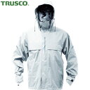 トラスコ TRUSCO 雨具 合羽 カッパ ベンチレーション(通気口)付レインスーツ シルバー S (1着) 品番:TRW360-71-S