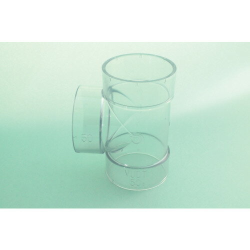 東栄管機 トーエー VU継手 チーズ 透明 100 (1個) 品番：VUDT-C100