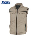 XEBEC ジーベック 冷却ベスト 空調服ベストXE98011-81-5L キャメル (1着) 品番:XE98011-81-5L