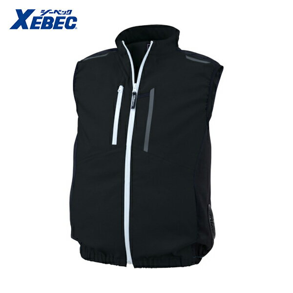 XEBEC ジーベック 冷却ベスト 空調服制電ベストXE98028-90-3L クロ (1着) 品番：XE98028-90-3L