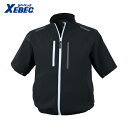 XEBEC ジーベック 冷却衣服 空調服 制電半袖ブルゾンXE98027-90-4L クロ (1着) 品番:XE98027-90-4L