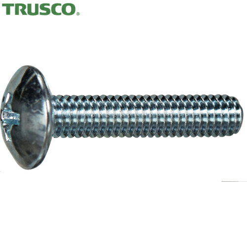 トラスコ TRUSCO トラス頭小ねじ ユニクロ 全ネジ M4×8 50本入 少量パック (1袋) 品番：Y828-0408