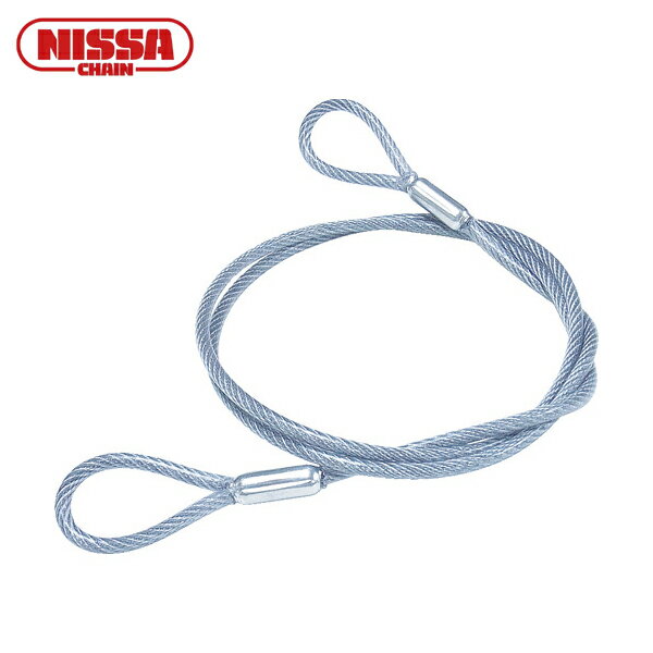 ニッサチェイン 鉄製カットワイヤー 透明PVCコーティング 3（4.3）×1040mm (1本) 品番：Y-62