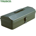 トラスコ 工具箱 TRUSCO 山型ツールボックス(山型工具箱) 373×164×124 OD色 (1個) 品番:Y-350-OD