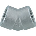 フジトク 45°高圧エルボ 45E 32A 炭素鋼 ねじ込み (1個) 品番:45E-PT-32A