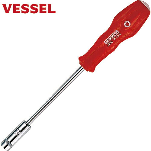 ベッセル VESSEL パワーソケットドライバー4100 対辺9×125 (1本) 品番：4100-9-125