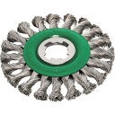 LESSMANN XーLOCK ノットホイールブラシ Φ115 ステンレス 線径0.5 (1個) 品番:472.81X.JP