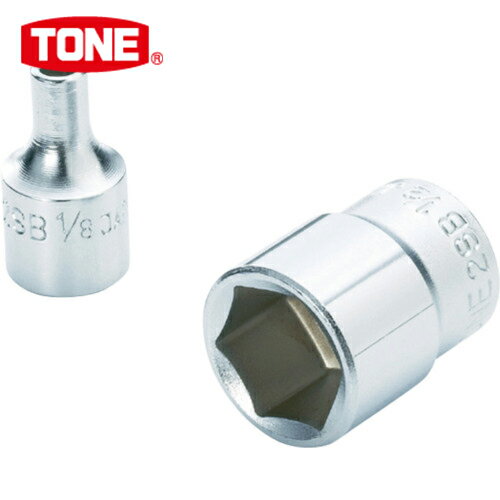 TONE トネ ソケット（インチ） （6角） 吋目 11/32inch 全長22mm (1個) 品番：2SB-11