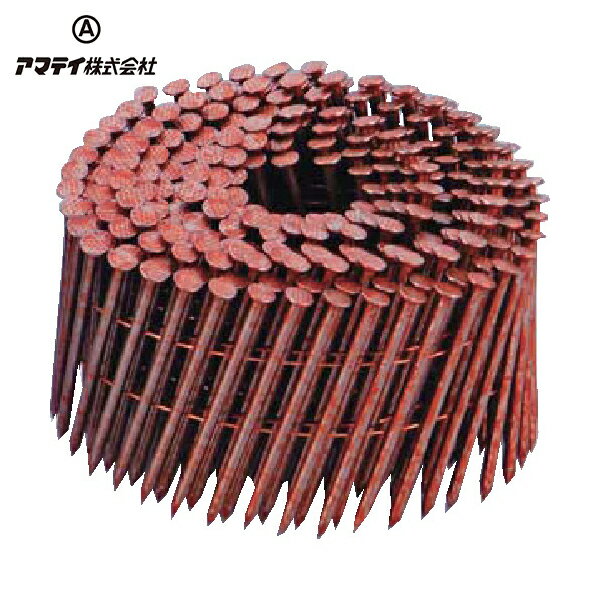 アマテイ カラーN釘/針金連結 JIS FC-N65 オレンジ 250P×10 (1箱) 品番:223810302