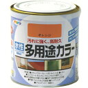 アサヒペン 水性多用途カラー 0.7L オレンジ (1缶) 品番:461032