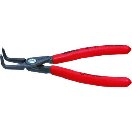 KNIPEX クニペックス 穴用精密スナップリングプライヤ-90度 19-60mm (1丁) 品番：4821-J21