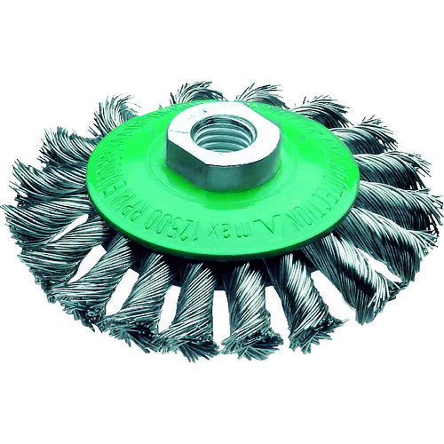 LESSMANN ノットベベルブラシ Φ100 ステンレス線 0.5 (1個) 品番：471854