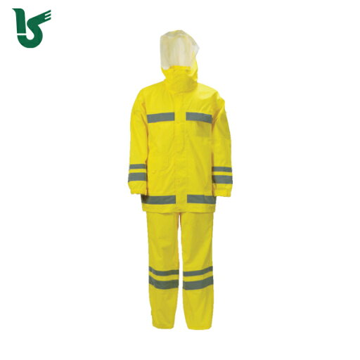 カジメイク 雨具 合羽 カッパ 視認性レインスーツ ホワイト 3L (1着) 品番:3810-01-3L カジメイク 雨具 合羽 カッパ 視認性レインスーツ ホワイト 3L (1着) 品番:3810-01-3L