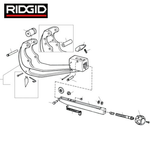 RIDGID リジッド チューブカッター用パーツ クイック チェンジ ピン F/154，156 (1Pk) 品番：22643