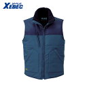 XEBEC ジーベック 223 現場服 防寒ベスト L 紺 (1着) 品番:223-10-L