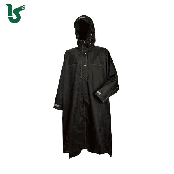 カジメイク 雨具 合羽 カッパ ハイポンチョ ブラック F (1着) 品番：3340-91-F
