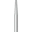 ナカニシ チタンコート超硬カッター テーパー先丸型 シングルカット φ3×12.7×軸φ3 8° (1本) 品番:21296