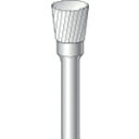 ナカニシ チタンコート超硬カッター 逆テーパー型 シングルカット φ6.3×6×軸φ3 80° (1本) 品番:21299