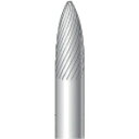 ナカニシ チタンコート超硬カッター 砲弾型 シングルカット φ6×16×軸φ6 (1本) 品番:21611