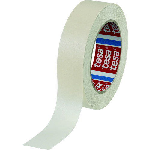 tesa(テサテープ) マスキングテープ建築内装・養生用 25mm×50m クリーム (1巻) 品番：4348-25-50