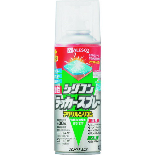 カンペハピオ KANSAI 油性シリコンラッカースプレー とうめい 420ML (1本) 品番：00587644002420