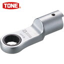 TONE トネ トルクレンチ用交換ヘッド 差替式トルクレンチ用ラチェットめがねヘッド 全長66mm (1個) 品番:12DRM-10