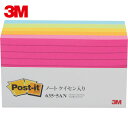 3M(スリーエム) ふせん ポスト・イット 罫線入り 75X127mm 100枚X5パッド 5色混色 (12個) 品番：635-5AN