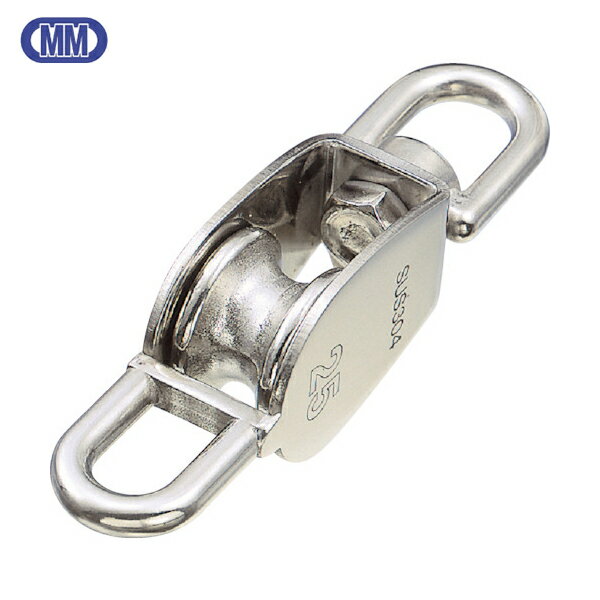 水本 滑車 ステンレス 豆ブロックベケ付 参考使用荷重120kgf (1個) 品番：A-1268