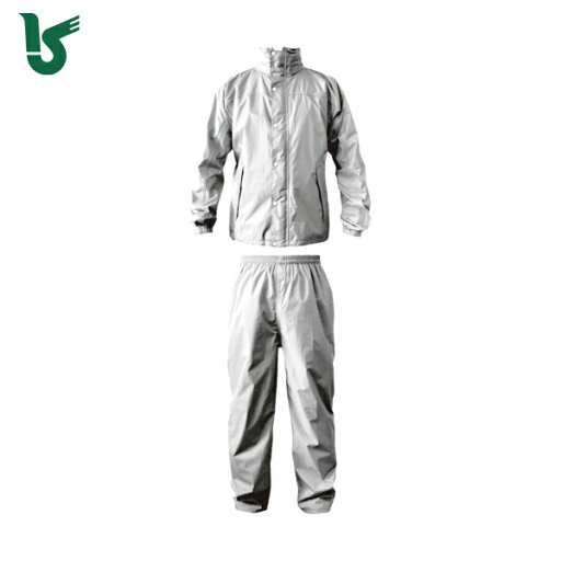 カジメイク 雨具 合羽 カッパ ブリザテックレインスーツ シルバー LL (1着) 品番:7740-71-LL カジメイク 雨具 合羽 カッパ ブリザテックレインスーツ シルバー LL (1着) 品番:7740-71-LL