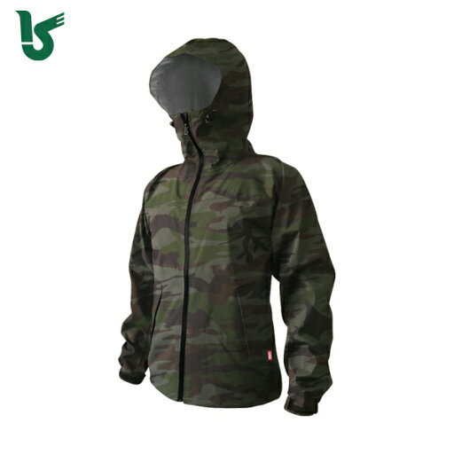 カジメイク 雨具 合羽 カッパ レインスーツ ストレッチシールドジャケット グリーンカモ M (1枚) 品番:7570-56-M カジメイク 雨具 合羽 カッパ レインスーツ ストレッチシールドジャケット グリーンカモ M (1枚) 品番:7570-56-M