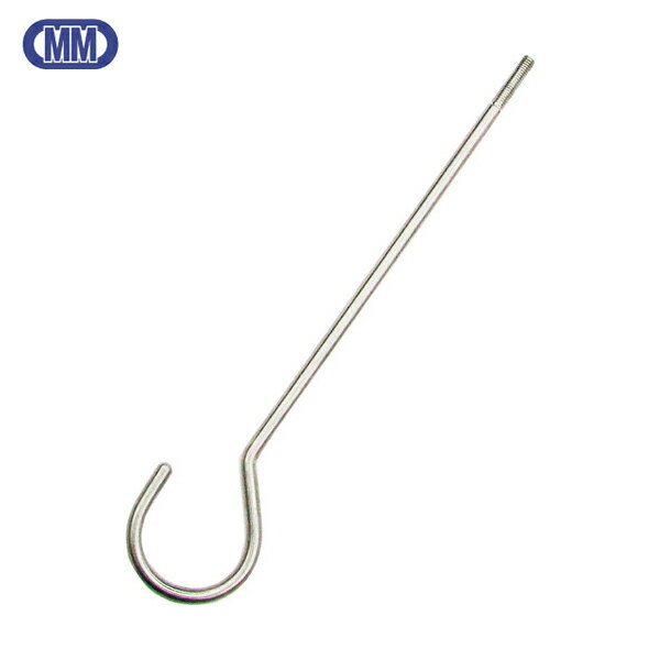 水本 ステンレス ネジ付ロングSカン 線径6mm 全長1250mm (1本) 品番：A-2754