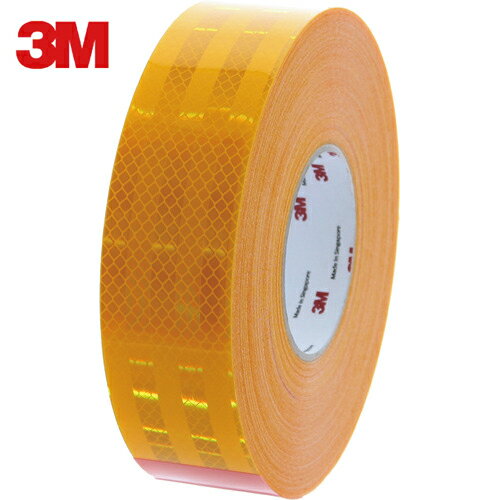 3M スリーエム DGコンスピキュイティ反射シート 53．5mmX50m 黄色 (1巻) 品番：983-71 53.5