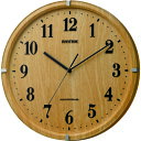 RHYTHM リズム 電波 壁掛け時計(アナログ表示) 連続秒針 Φ329×47mm (1個) 品番:8MY501SR07