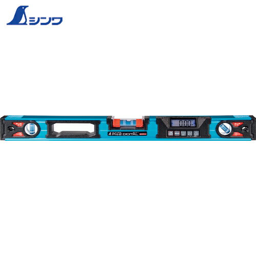 シンワ測定 デジタル水平器 水準器 ブルーレベル Pro2 デジタル 防塵防水 600mm (1個) 品番：75315