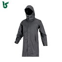 カジメイク 雨具 合羽 カッパ レインスーツ 7590 バッグインコート チャコール M (1着) 品番:7590-74-M