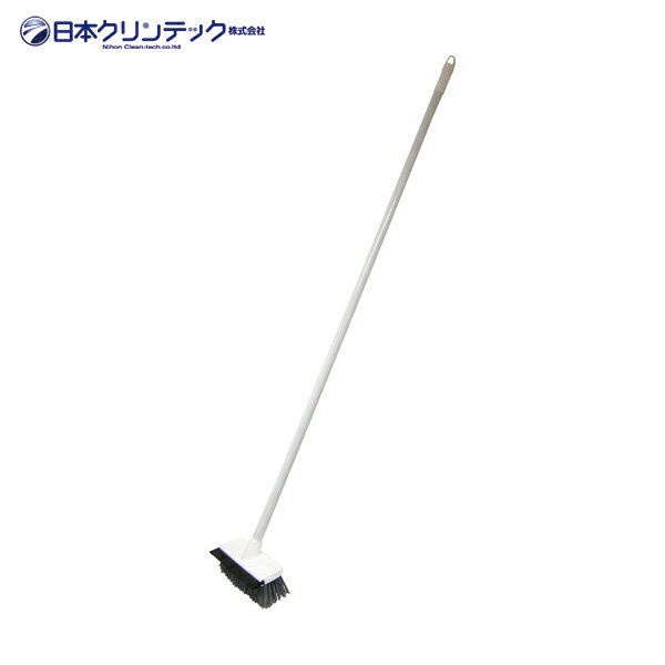 日本クリンテック たわし タワシ 水切りワイパー付きデッキブラシ (1本) 品番：670188