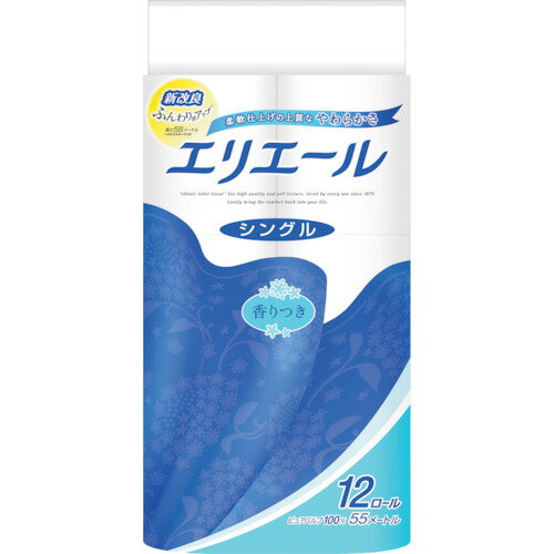 特長 ●柔軟剤技術でふっくらやわらかな肌ざわりです。 ●リラックス感のある香りです。 仕様 ●幅(mm)：114 ●タイプ：シングル ●長さ(m)：55 ●ケース入数：12ロール×6パック ●色：ホワイト 仕様2 ●色：ホワイト 原産国（名称） ●日本 質量 ●11kg