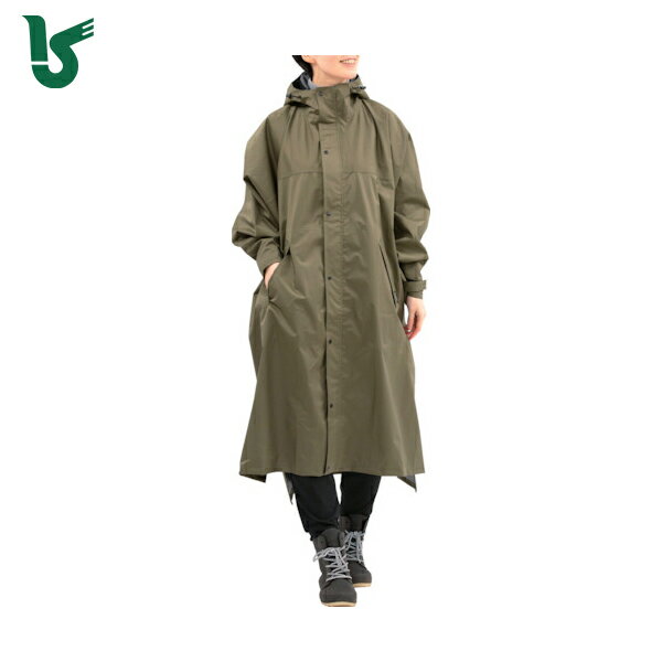 カジメイク 雨具 合羽 カッパ レインスーツ 7441 サイクルモードハイポンチョ オリーブ F (1着) 品番:7441-58-F