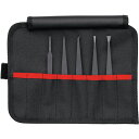 KNIPEX クニペックス 静電気対策ピンセット プラスチックピンセット 5本組セット (1S) 品番:9200-05ESD