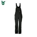 カジメイク 作業服 つなぎ服 6807 TCサロペット ブラック 3L (1着) 品番:6807-91-3L