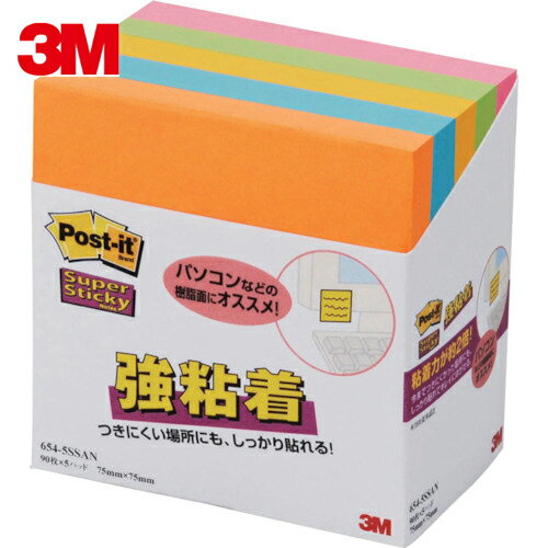 3M ꡼ ݥȡå Ǵ 75X75mm 90X5ѥå 5 (1Pk) ֡654-5SSAN