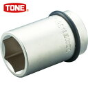 TONE トネ インパクト用タイヤソケット 自動車整備用 対辺寸法38mm 差込角25.4mm (1個) 品番:8A-38T